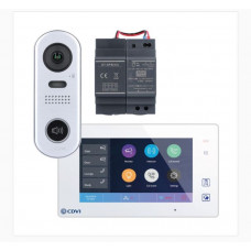 CDV-4791S-DXW  - CDVI 2Easy 2-Wire 1-Way Video Entry Kit, White Wifi Monitor and 1-Button Door Station