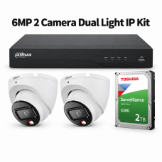 6MP 2 Camera  Dual Light IP Kit4 (includes 2TB HD)