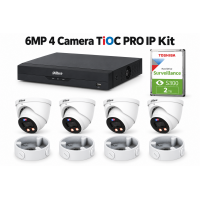 6MP 4 Camera  TIOC PRO IP Kit4  (includes 2TB HD and Bases)