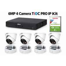 6MP 4 Camera  TIOC PRO IP Kit4  (includes 2TB HD and Bases)