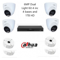 6MP 4 Camera  Dual Light IP Kit4 (includes 1TB HD and Bases)