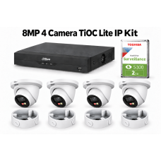 8MP 4 Camera  TIOC Lite IP Kit4  (includes 2TB HD and Bases)