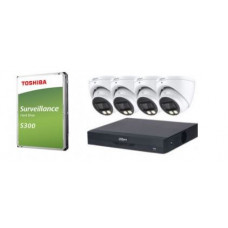 6MP 4 Camera  Dual Light IP Kit4 (includes 2TB HD)