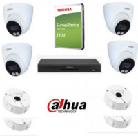 6MP 4 Camera  Dual Light IP Kit4 (includes 2TB HD and Bases)