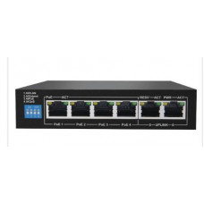 6 Port Fast POE switch with 4 POE and 2  Gigabit Ports dip switch for VLAN