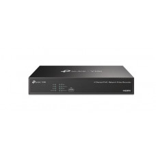 TPL-VIGI-NVR1004H-4P - 4 Channel PoE+ 4K NVR 80Mbps Bandwidth 1xHDD